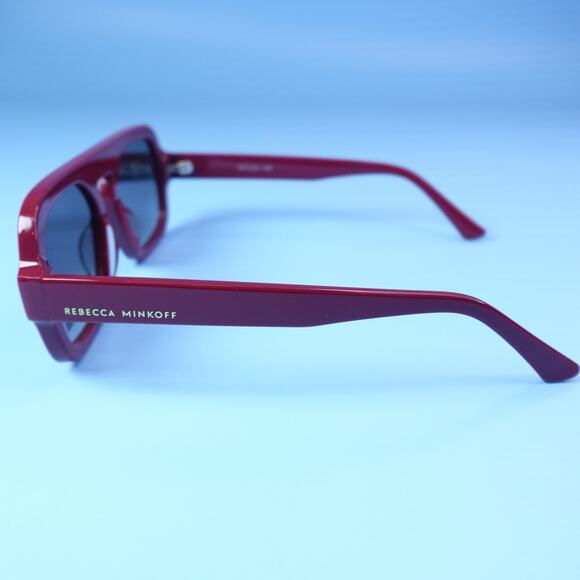 Rebecca Minkoff Rhiannon Cranberry Red Square Sunglasses 100% UV Protection main image 2